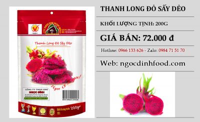 THANH LONG ĐỎ SẤY DẺO