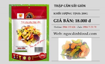 TRÁI CẤY SẤY THẬP CẨM